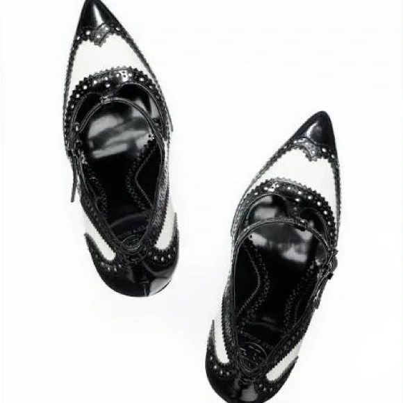 Tory Burch Black and White Heels - Picture 6 of 6